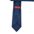 SiaLinda: Krawatte Saphira II, schwarz-blau, Satin, mit Lilien Applikation - SiaLinda.com
